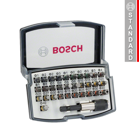 Coffret de 31 embouts de vissage extra hard + 1 porte-embouts BOSCH