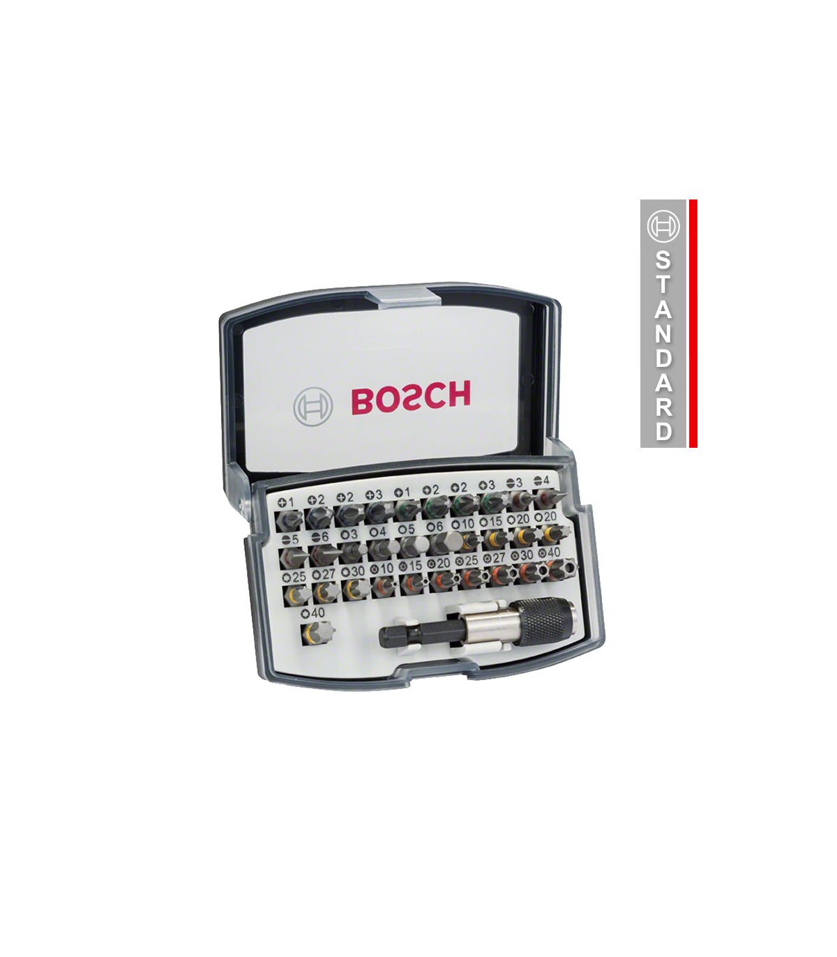 Coffret de 31 embouts de vissage extra hard + 1 porte-embouts BOSCH