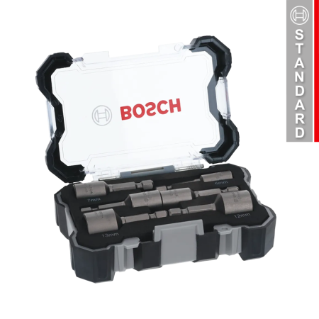 Coffret de 6 douilles extra-dure à tête hexagonale 6-13 mm BOSCH