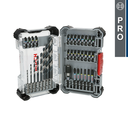 Coffret de 26 embouts de vissage + Forets HSS-G PRO Impact Metal BOSCH