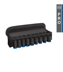 Set de 9 douilles PRO Impact 1/4" 25mm BOSCH