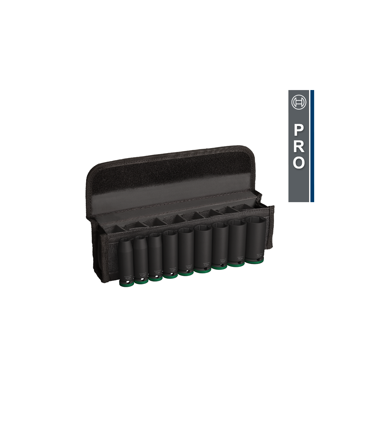 Set de 9 douilles PRO Impact 1/2" 77mm BOSCH