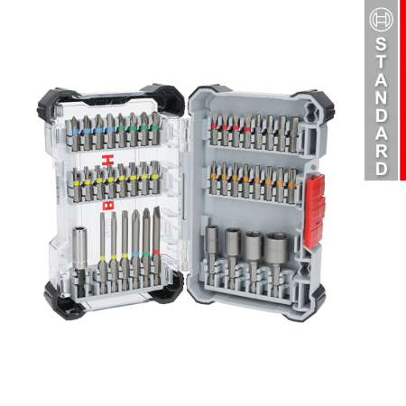 Coffret de 38 embouts de vissage Extra Hard + Douilles + Porte-embout BOSCH