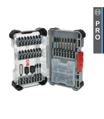 Coffret de 47 embouts de vissage Pro Impact + Douilles + 2 portes-embouts BOSCH