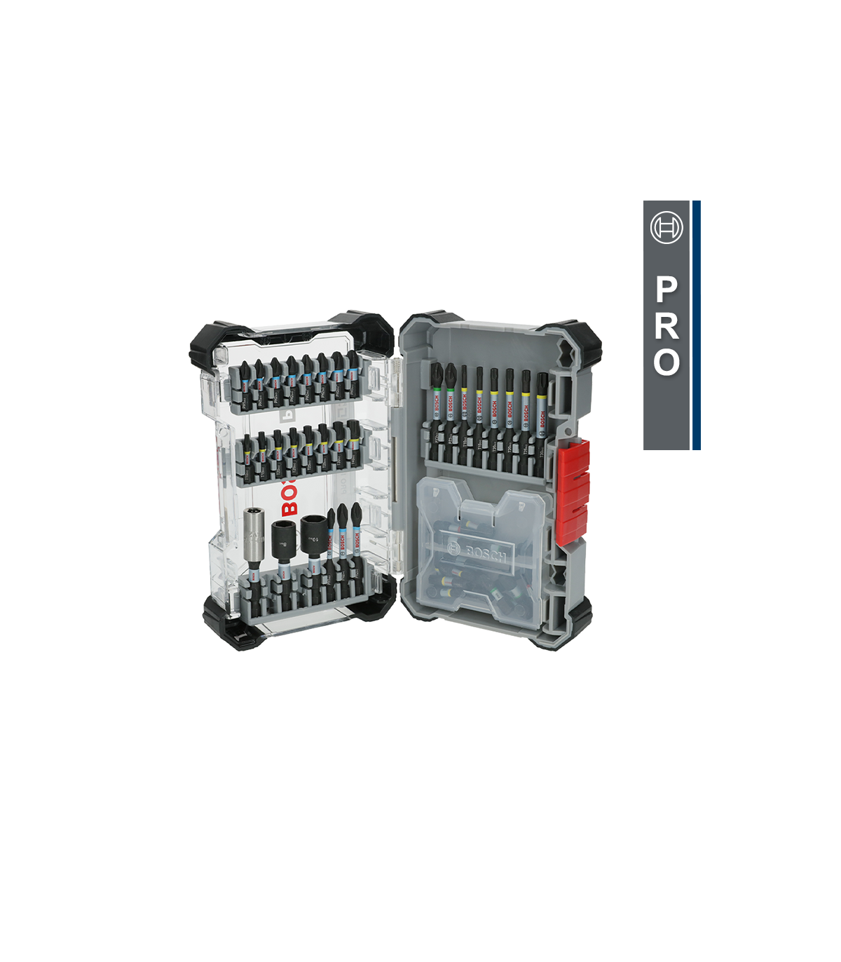 Coffret de 47 embouts de vissage Pro Impact + Douilles + 2 portes-embouts BOSCH