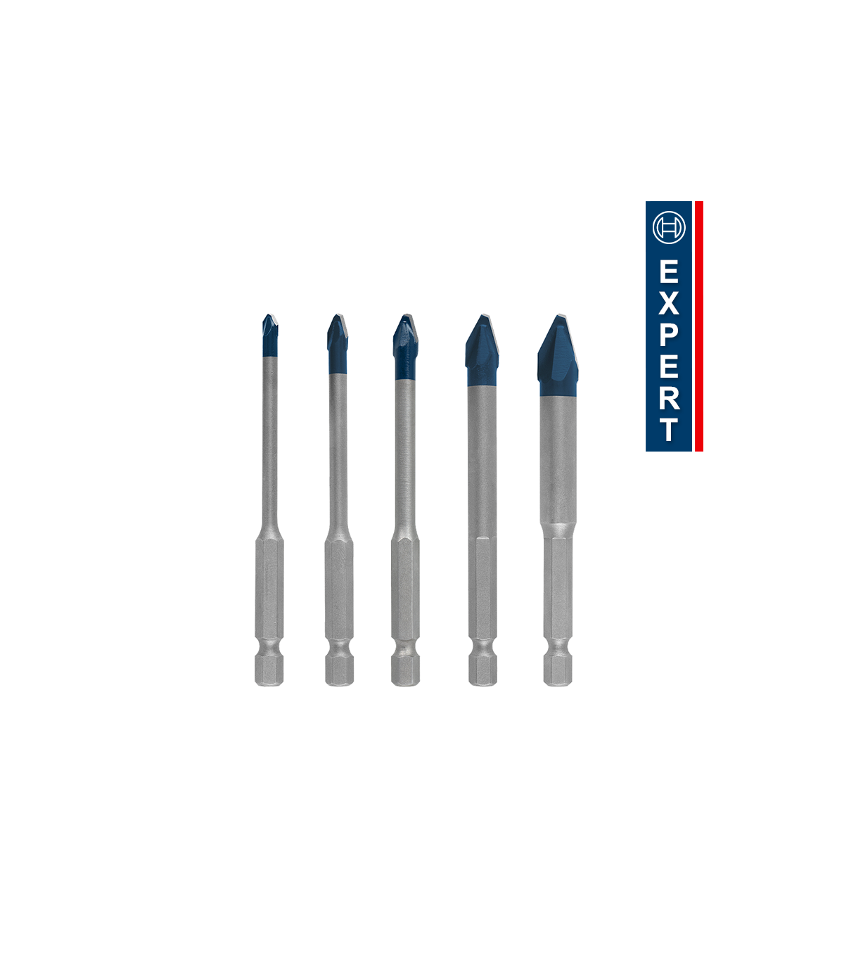 Coffret de 5 forets EXPERT HEX-9 HardCeramic BOSCH