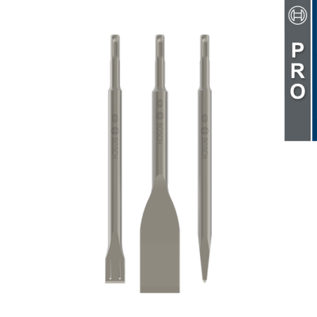 Coffret de 3 burins SDS Plus BOSCH