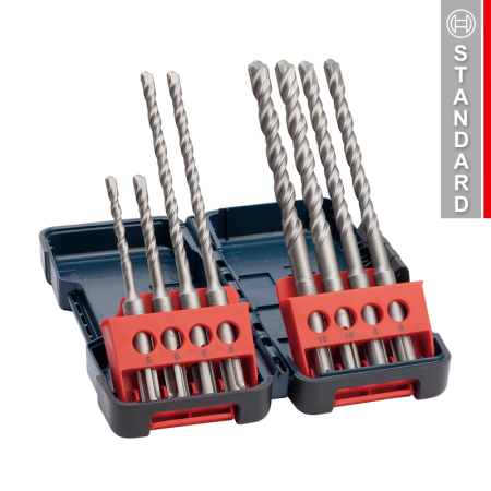 Coffret de 8 forets SDS-Plus-3 Ø5-10mm Béton BOSCH