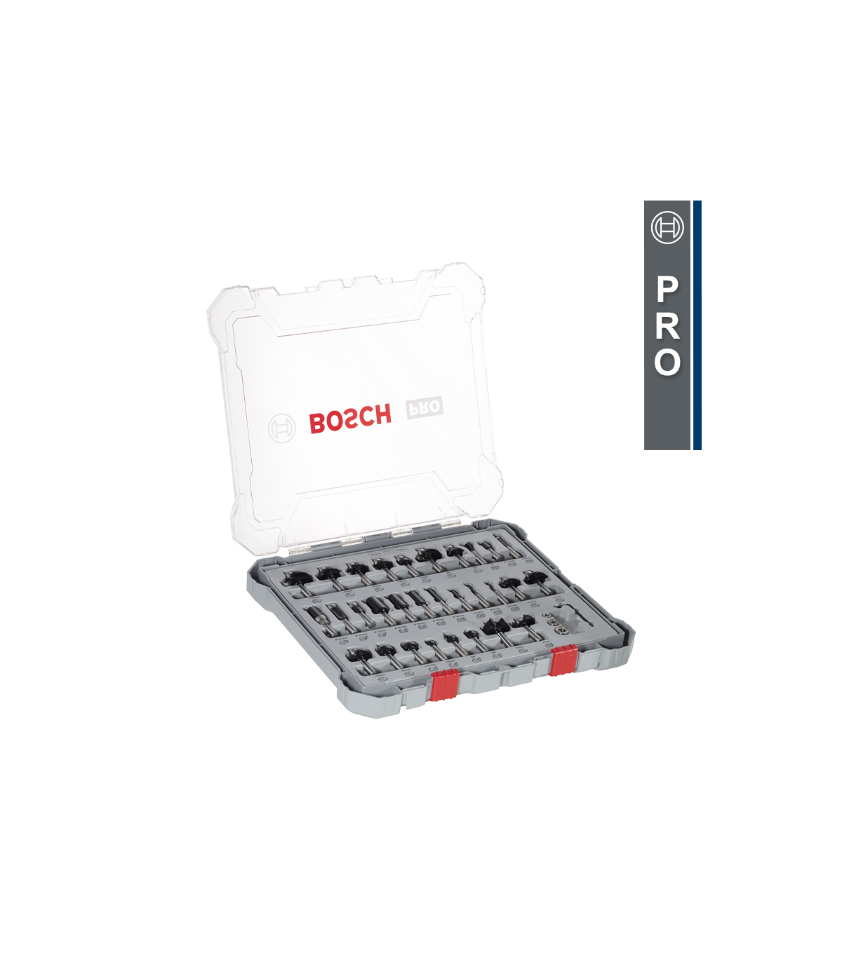 Coffret de 30 fraises mixtes 8 mm BOSCH