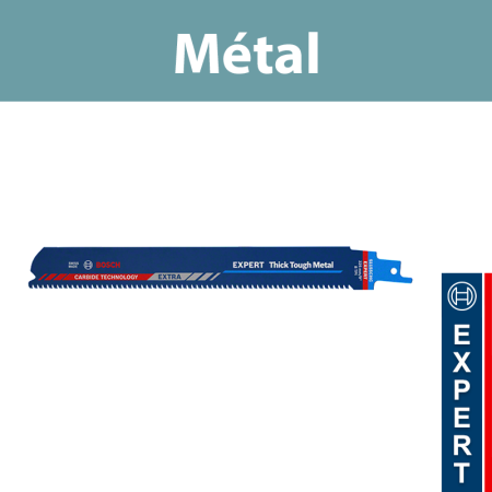 Lot de 10 lames de scie sabre S 1155CHC Métal épais BOSCH