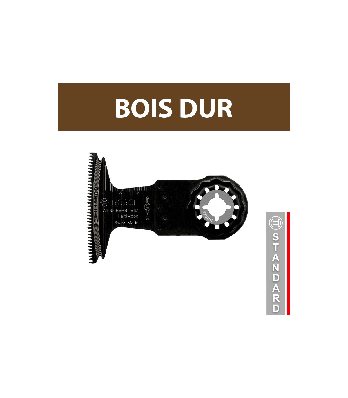 Lot de 25 lames plongeantes Starlock BIM AII 65 BSPB bois dur BOSCH