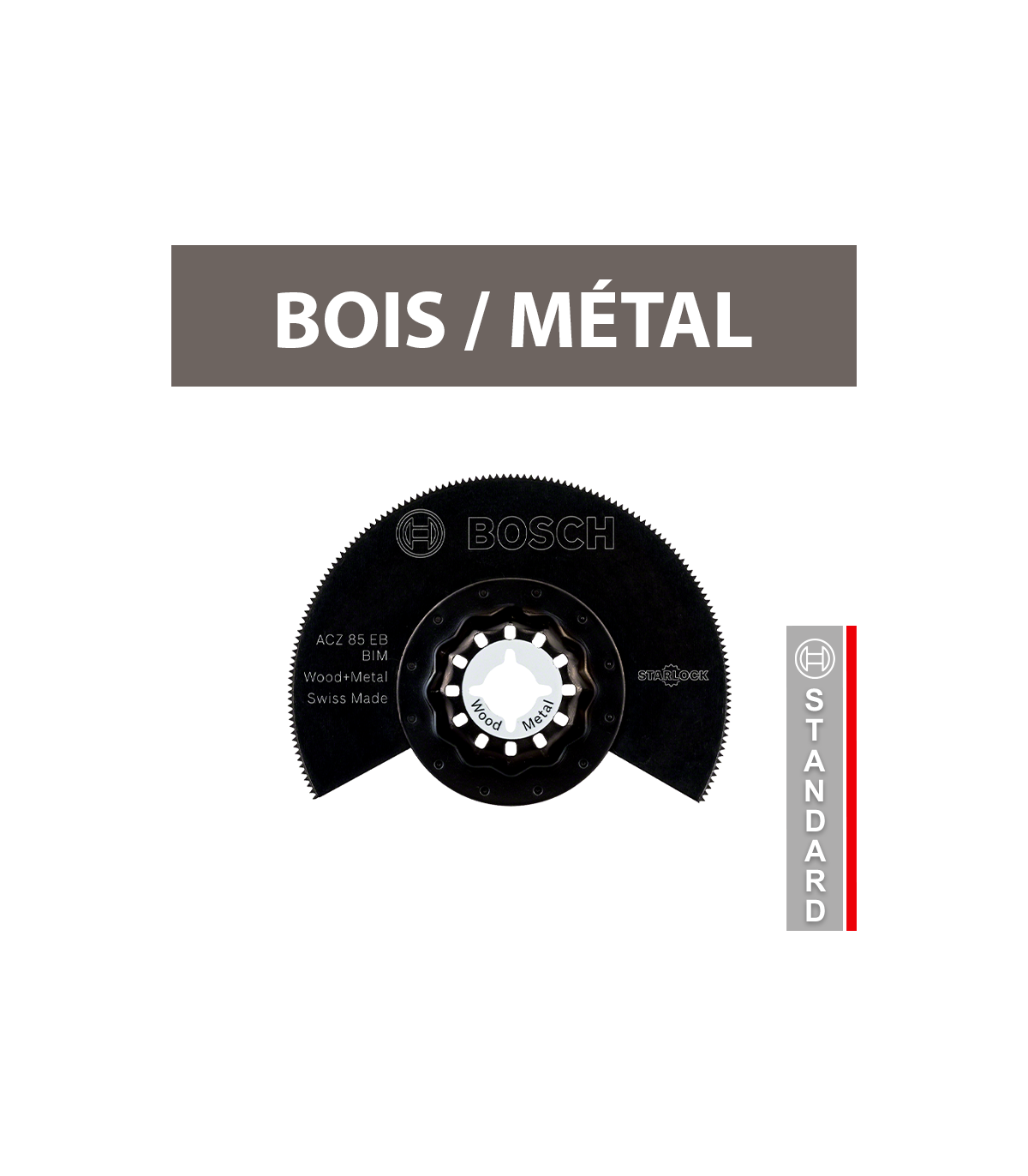 Lame segment BIM Starlock ACZ 85 EB bois et métal BOSCH