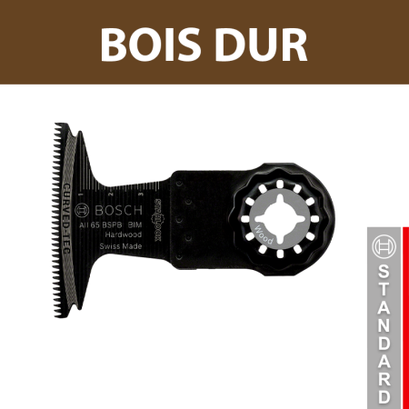 Lot de 10 lames plongeantes Starlock BIM AII 65 BSPB bois dur BOSCH