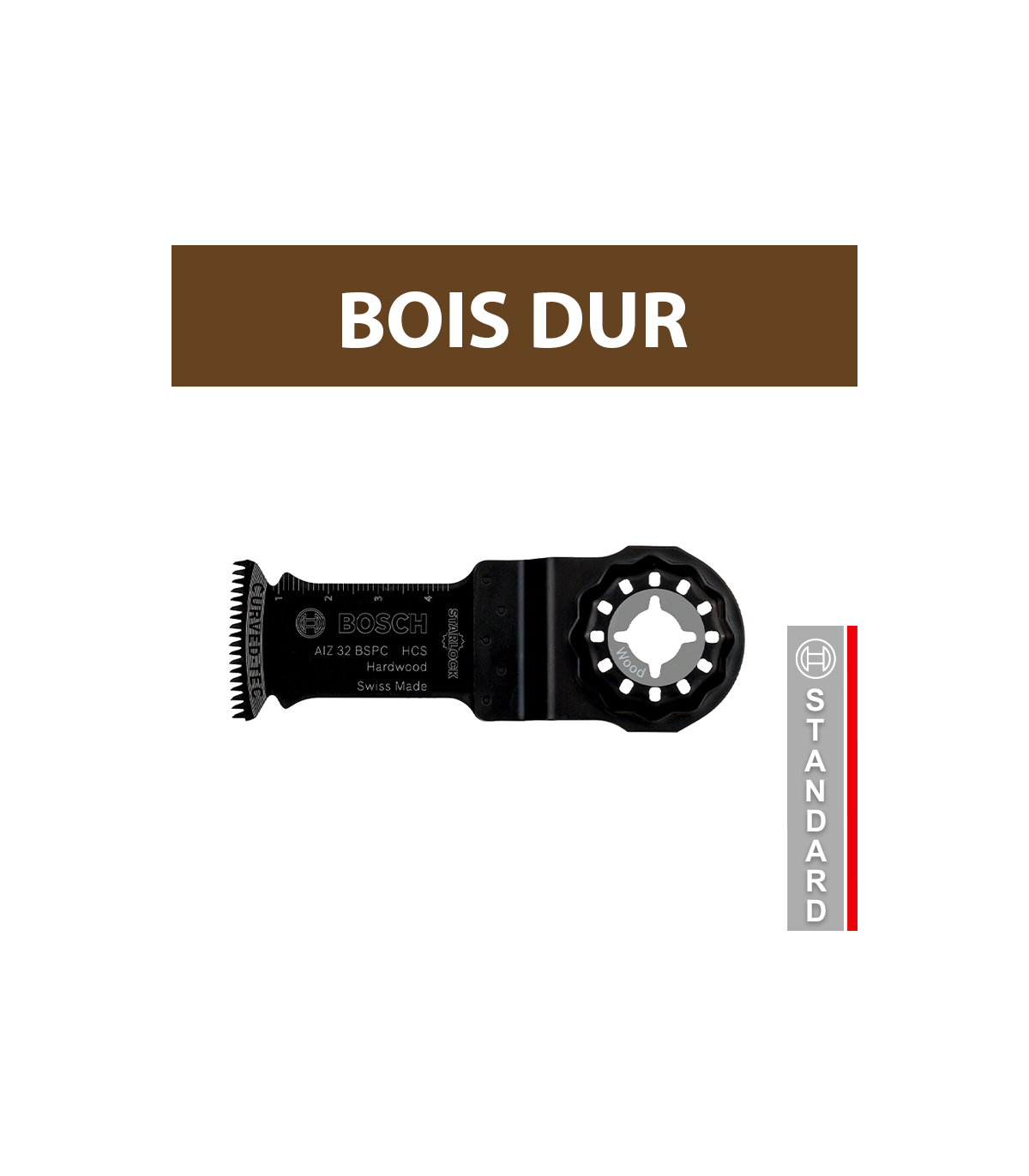 Lame plongeante Starlock HCS AIZ 32 BSPC bois dur BOSCH