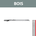 Lot de 5 lames de scie sauteuse T 301 CD Clean Bois BOSCH