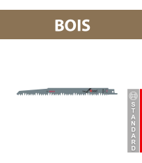 Lot de 5 lames de scie sabre S 1531 L Bois BOSCH