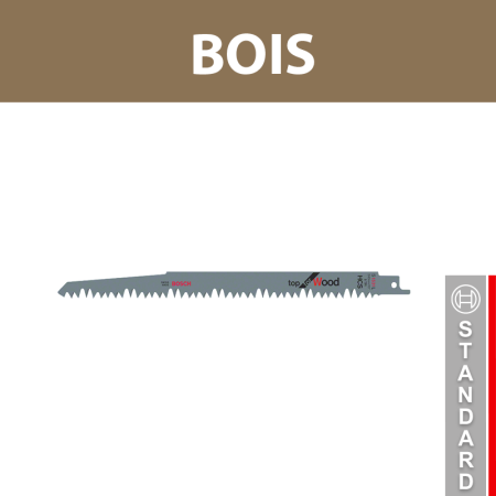 Lot de 5 lames de scie sabre S 1531 L Bois BOSCH