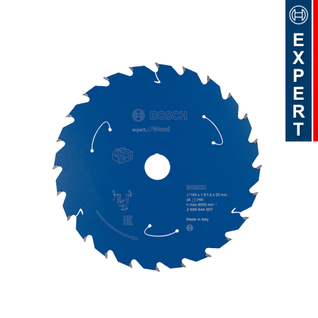 Lame de scie circulaire Ø165 x 1,5/1 x 20 Expert for Wood T24 BOSCH