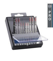 Coffret de 10 lames de scie sauteuse PRO Bois dur/stratifié BOSCH