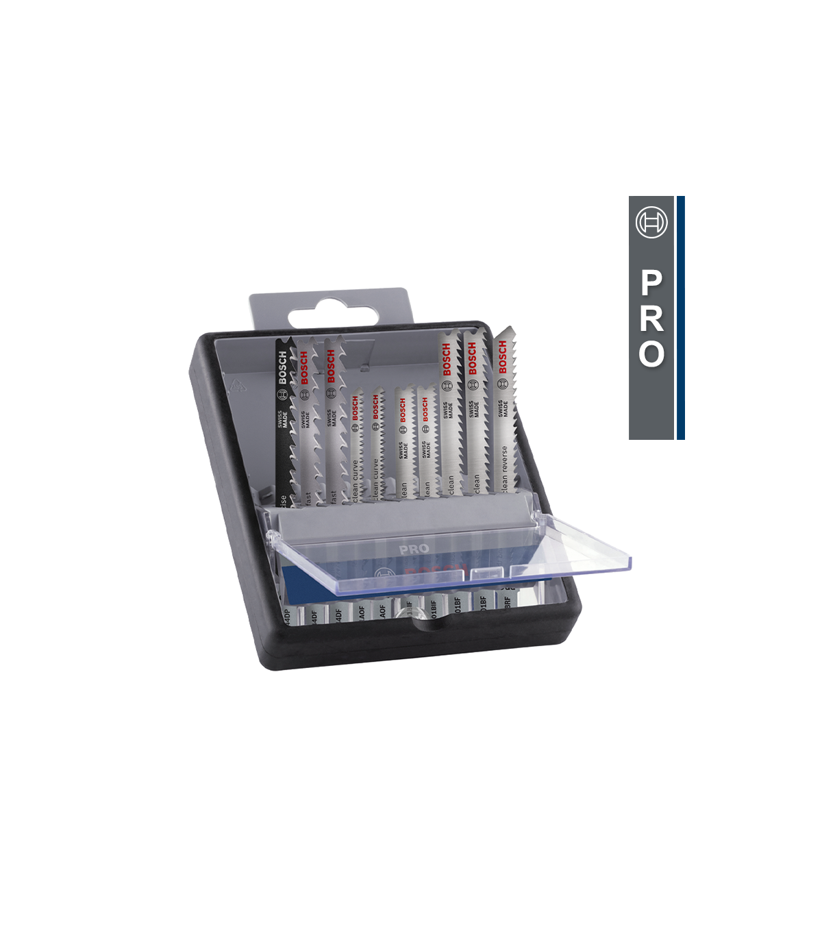 Coffret de 10 lames de scie sauteuse PRO Bois dur/stratifié BOSCH