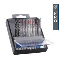 Coffret de 10 lames de scie sauteuse PRO Bois/Métal BOSCH