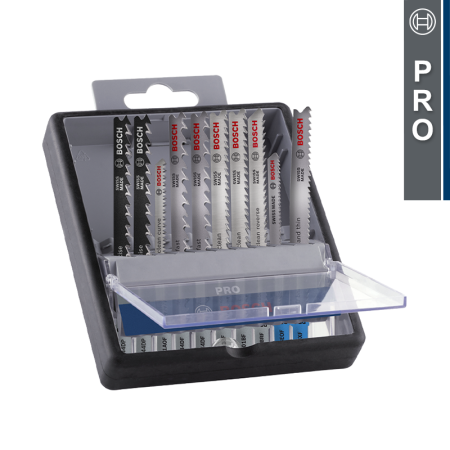 Coffret de 10 lames de scie sauteuse PRO Bois/Métal BOSCH