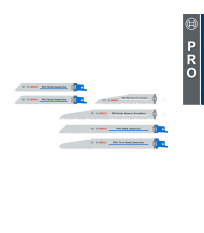Lot de 6 lames de scie sabre PRO Demolition BOSCH