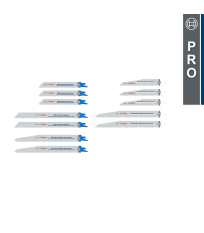 Lot de 12 lames de scie sabre PRO Demolition BOSCH