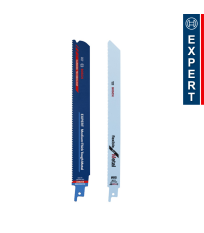 Lot de 25 lames S1122 BF + 1 EXPERT Tough Metal S 1155 HHM BOSCH