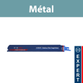 Lot de 3 lames de scie sabre 225mm EXPERT Précis Métal S 1155 HHM BOSCH