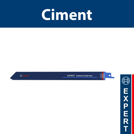 Lame de scie sabre 250mm EXPERT Cement Cast Iron S 1750 RD BOSCH