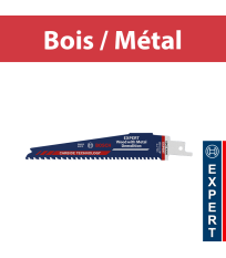 Lot de 10 lames de scie sabre 150mm EXPERT Wood with Metal Demolition S 967 XHM BOSCH