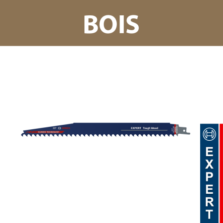 Lame de scie sabre 300mm EXPERT S 1242 KHM Bois BOSCH
