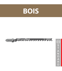 Lot de 5 lames de scie sauteuse 100 mm T 244 D Bois BOSCH
