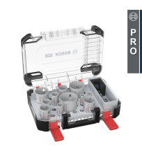 Coffret de 11 scies trépans PRO PC Plus Multi materiaux Ø20-76mm BOSCH