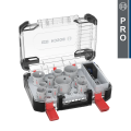 Coffret de 8 scies trépans PRO Multi Material PC Plus + Forets de centrage BOSCH