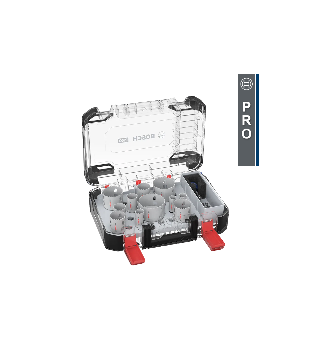 Coffret de 8 scies trépans PRO Multi Material PC Plus + Forets de centrage BOSCH