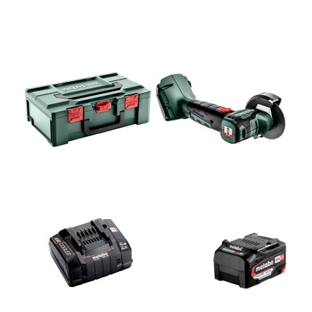 Meuleuse d'angle Ø76mm 18V CC 18 LTX BL + 1 batterie 18V 5.2 Ah + 1 chargeur ASC 145 METABO