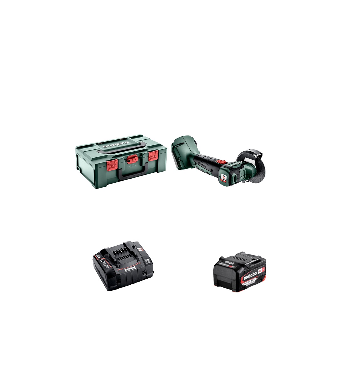 Meuleuse d'angle Ø76mm 18V CC 18 LTX BL + 1 batterie 18V 5.2 Ah + 1 chargeur ASC 145 METABO