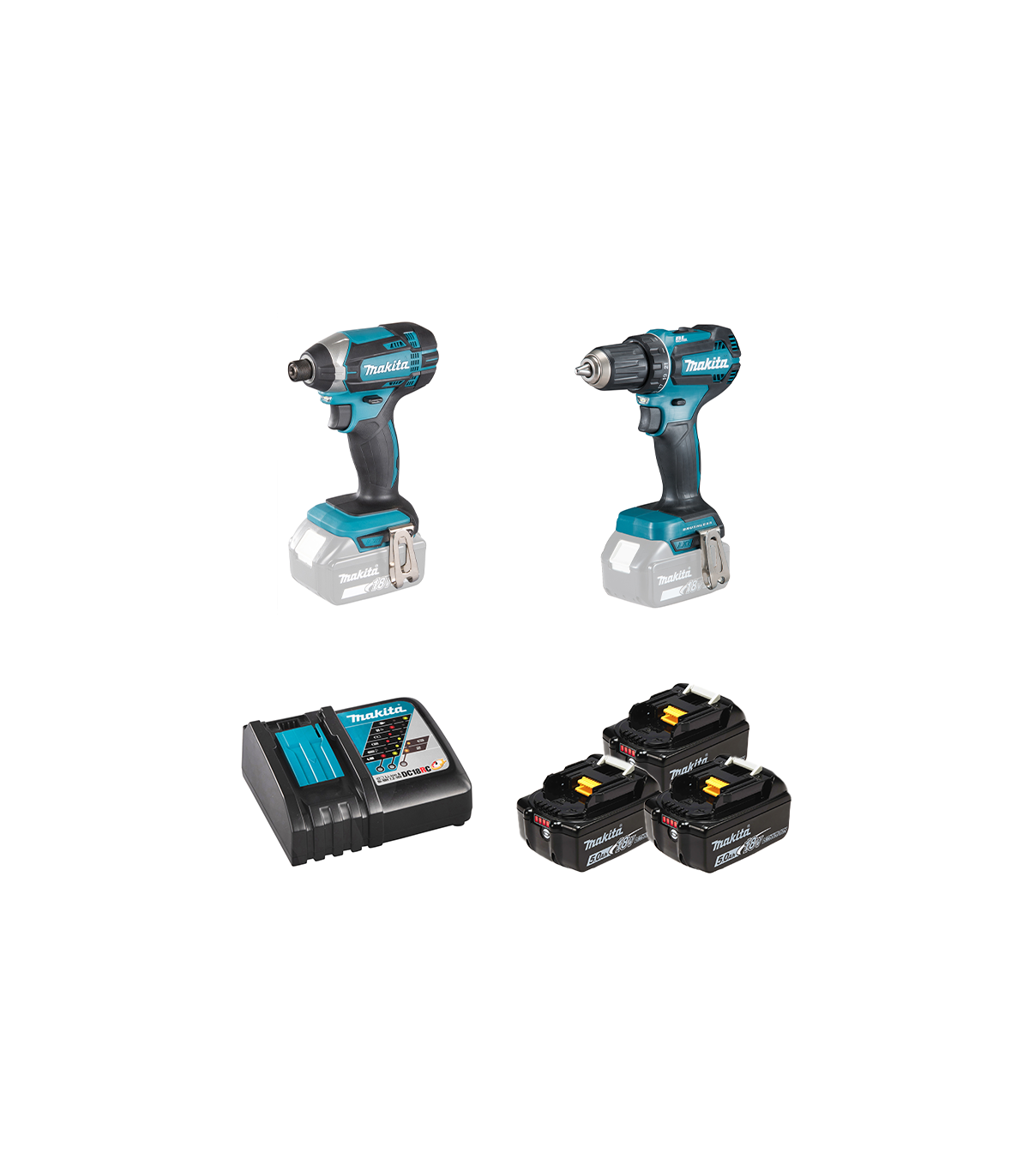 Ensemble de 2 machines 18V (DDF485 + DTD152) MAKITA