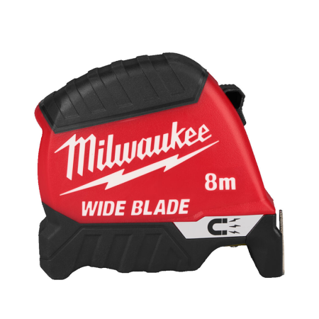 Mètre ruban magnétique 8m x 35mm Large Premium MILWAUKEE