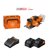 Scie circulaire Ø150 mm 18V F-IRON CUT 57 AS FEIN + 2 Batteries ProCore 18V 8,0 Ah AS + 1 Chargeur rapide GAL18 V-160 AS