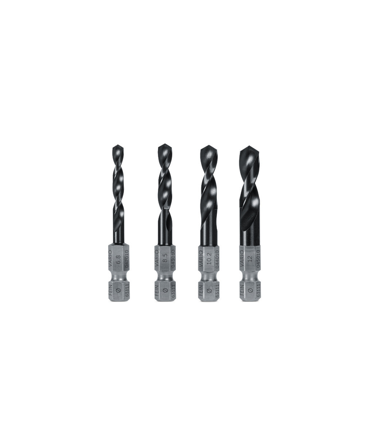 Set de 4 forets hélicoïdaux VARIO FEIN