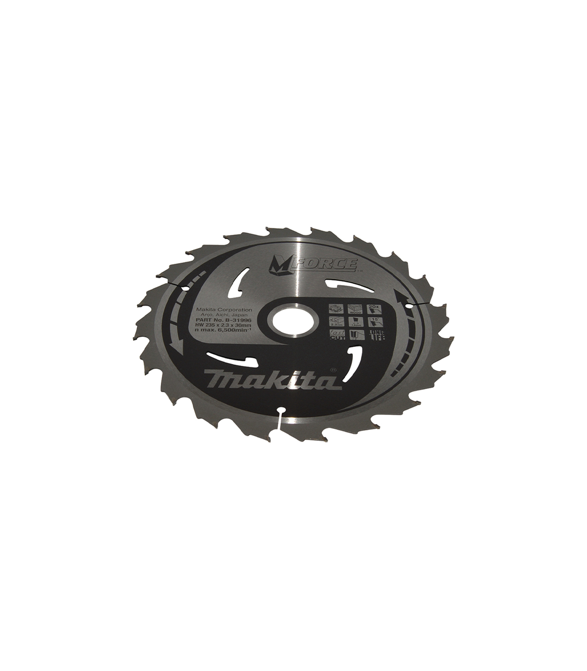 Lame de scie circulaire M-Force Bois Ø235 mm 20 dents MAKITA