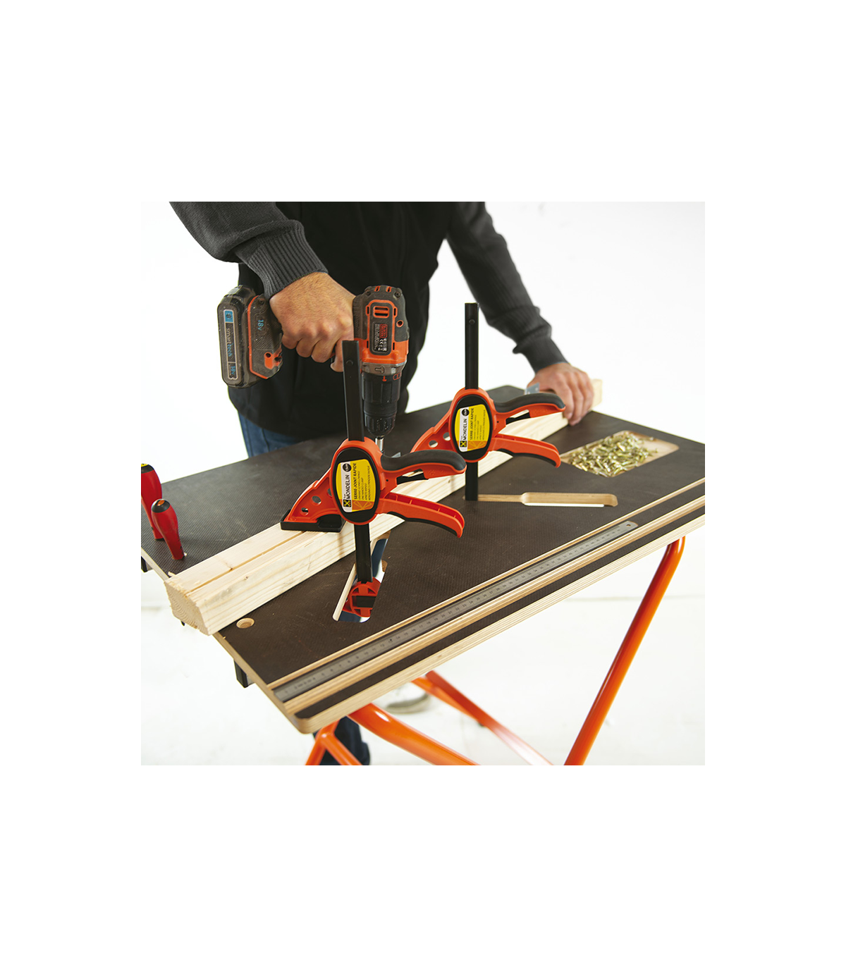 Établi de chantier pliant Thales 60x80 cm MONDELIN