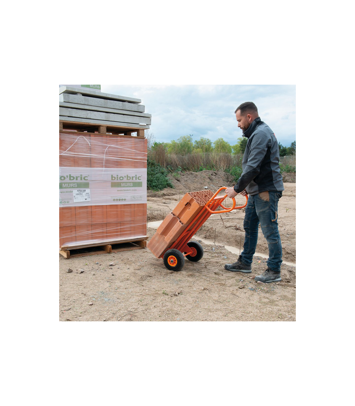 Diable Axis roues increvables 250 kg MONDELIN