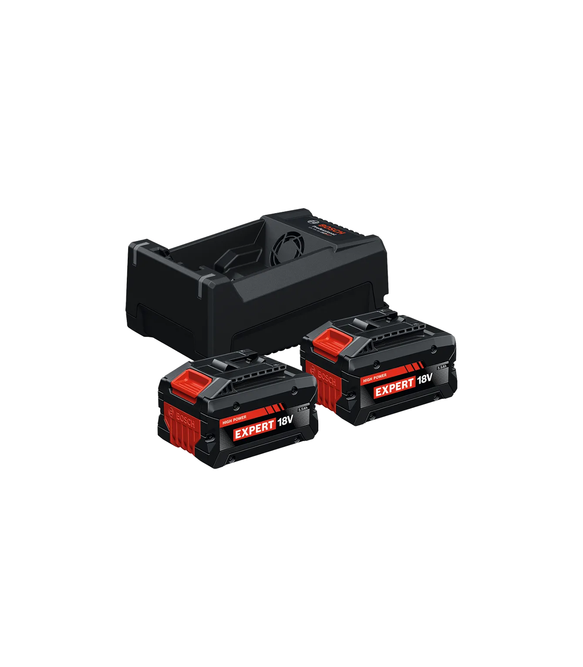 Pack de 2 batteries EXBA EXPERT 18V-55 5.5 Ah + Chargeur GAL 12V/18V-80 BOSCH