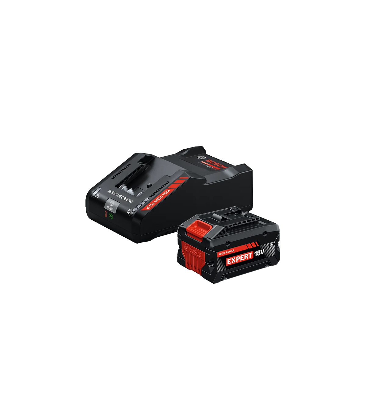 Pack 1 batterie EXPERT EXBA 18V-80 8 Ah + chargeur EXAL 18V-160 BOSCH