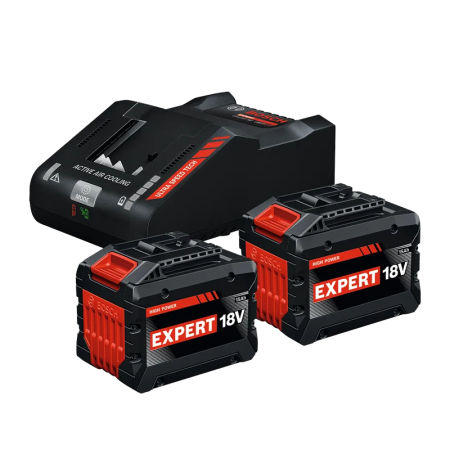 Pack de 2 batteries EXPERT EXBA 18V-150 15 Ah + Chargeur EXAL 18V-160 BOSCH