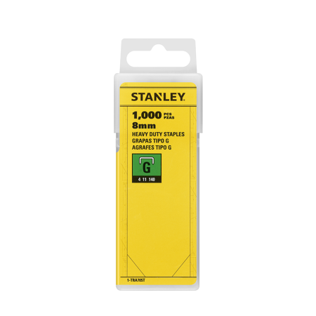 Agrafes type G 8mm x 1000 STANLEY